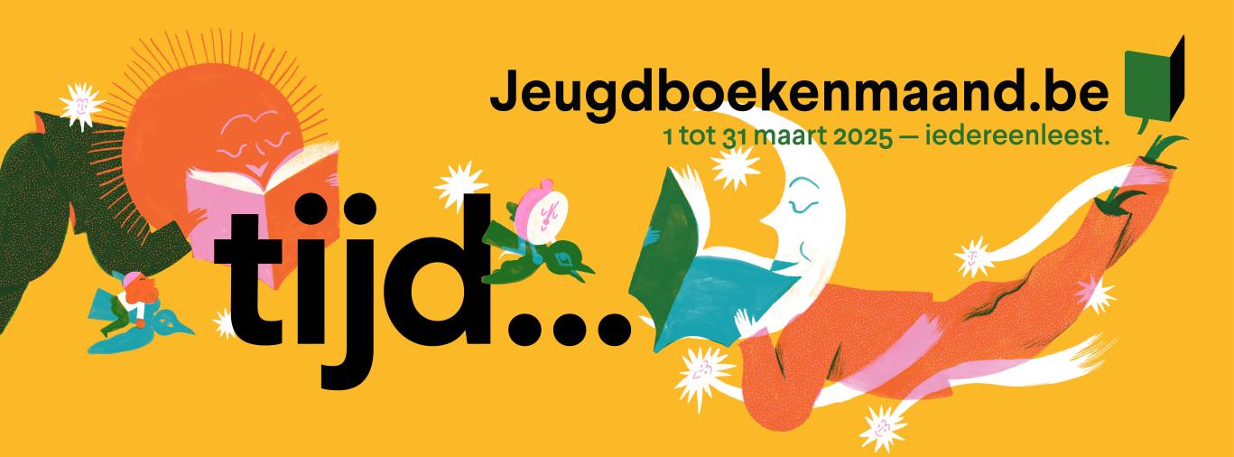 Jeugdboekenmaand.be - 1 tot 31 maart 2025 - iedereenleest