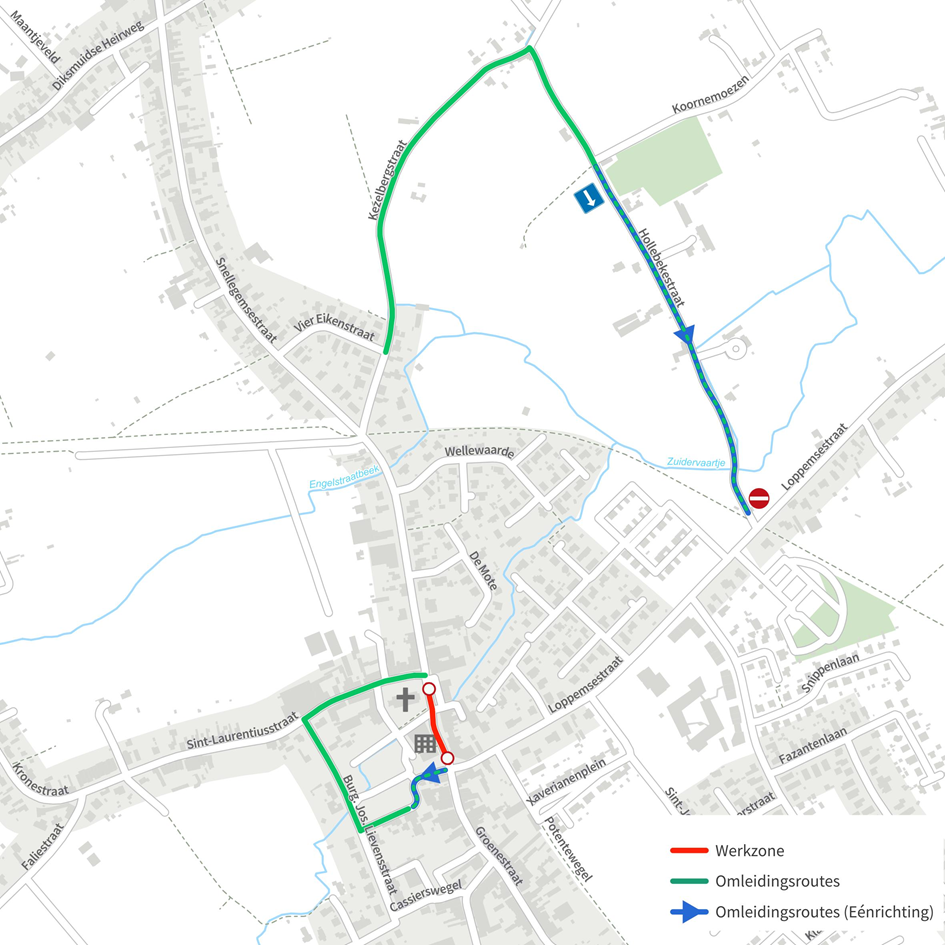 Omleiding vanaf 26 mei 2025