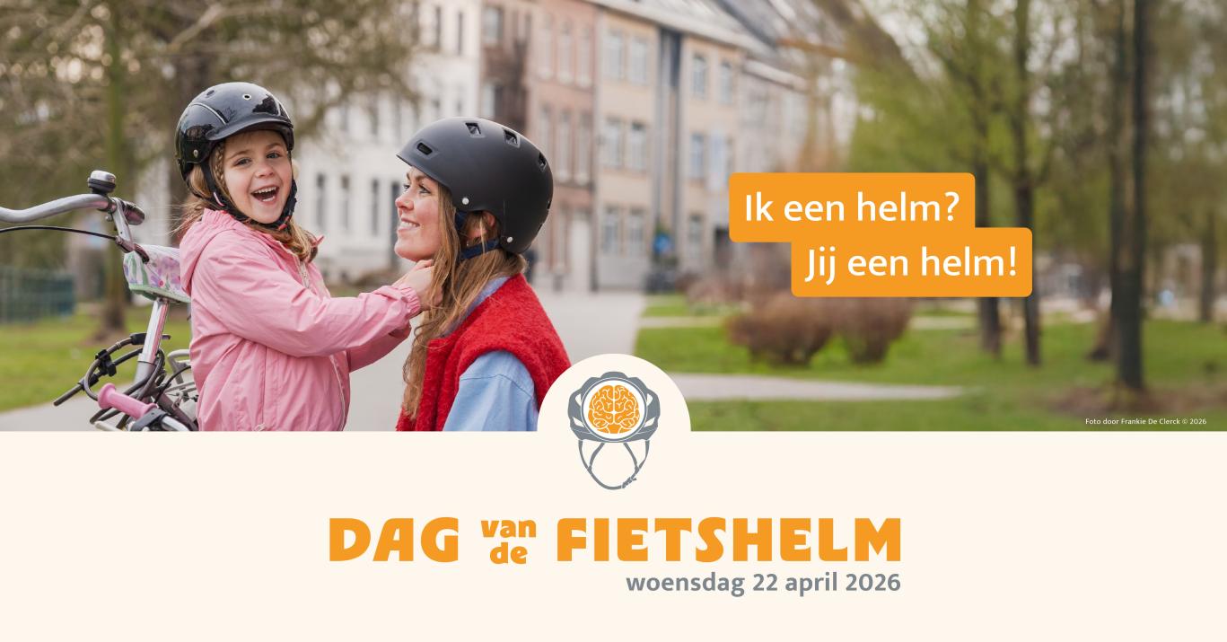 Ik een helm? Jij een helm! Dag van de fietshelm - woensdag 22 april 2026