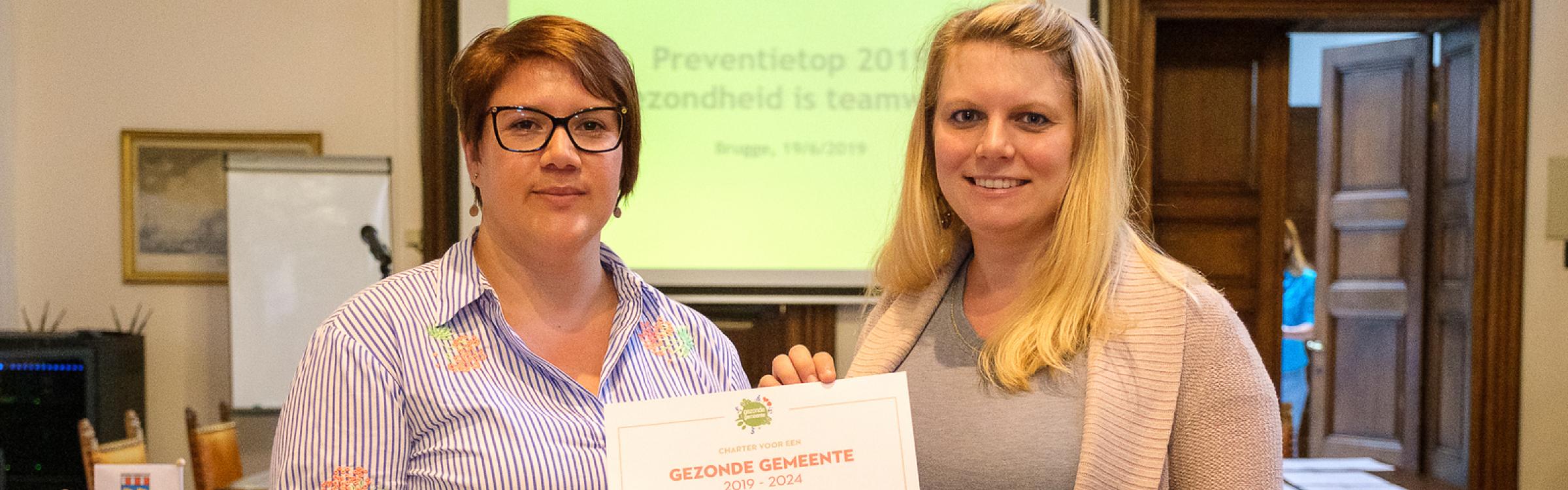 Het lokaal bestuur met de actie voor een gezonde gemeente Zedelgem.