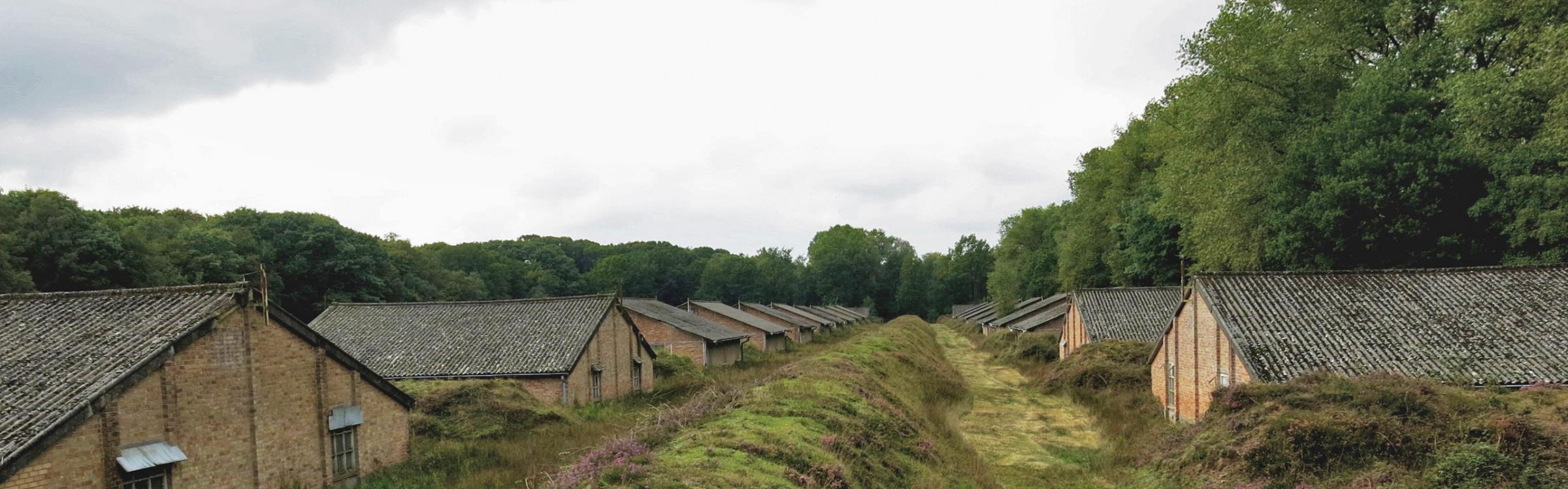 De sites op het vloethemveld op een herfstige dag.