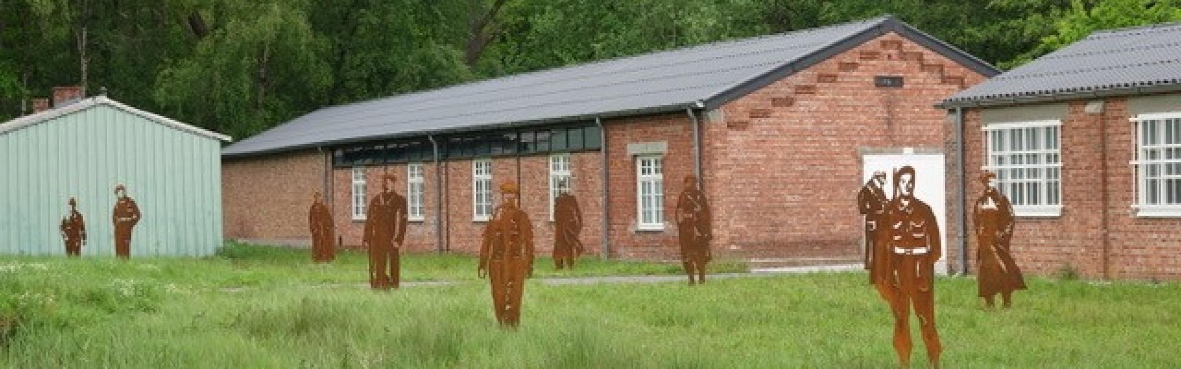 Het landschapskunstproject "Atlantikwall"  klaar om aan de bezoekers getoond te worden.