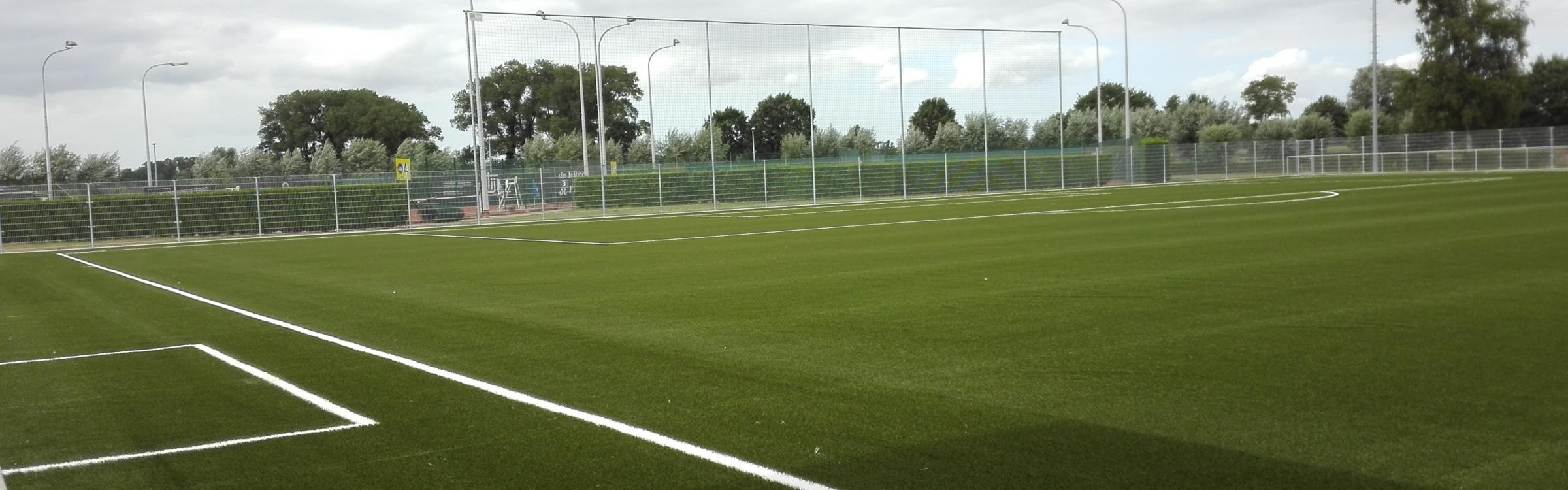Het lokaal sportterrein van Zedelgem klaar om terug gebruikt te worden.