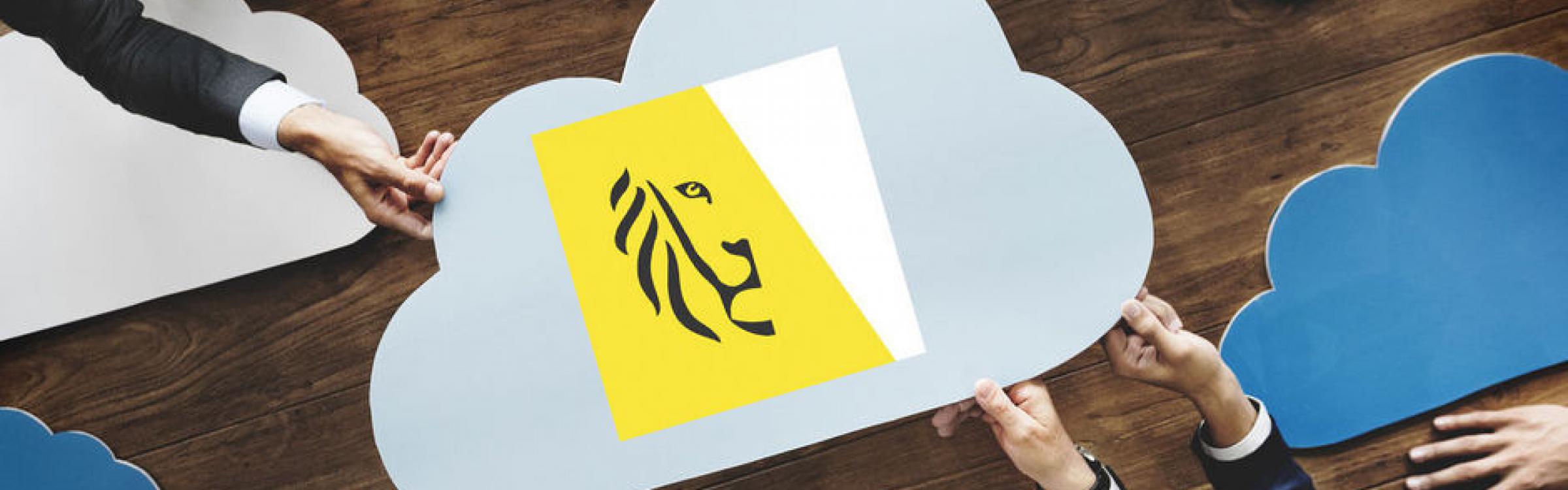 Het logo van de Vlaamse overheid.