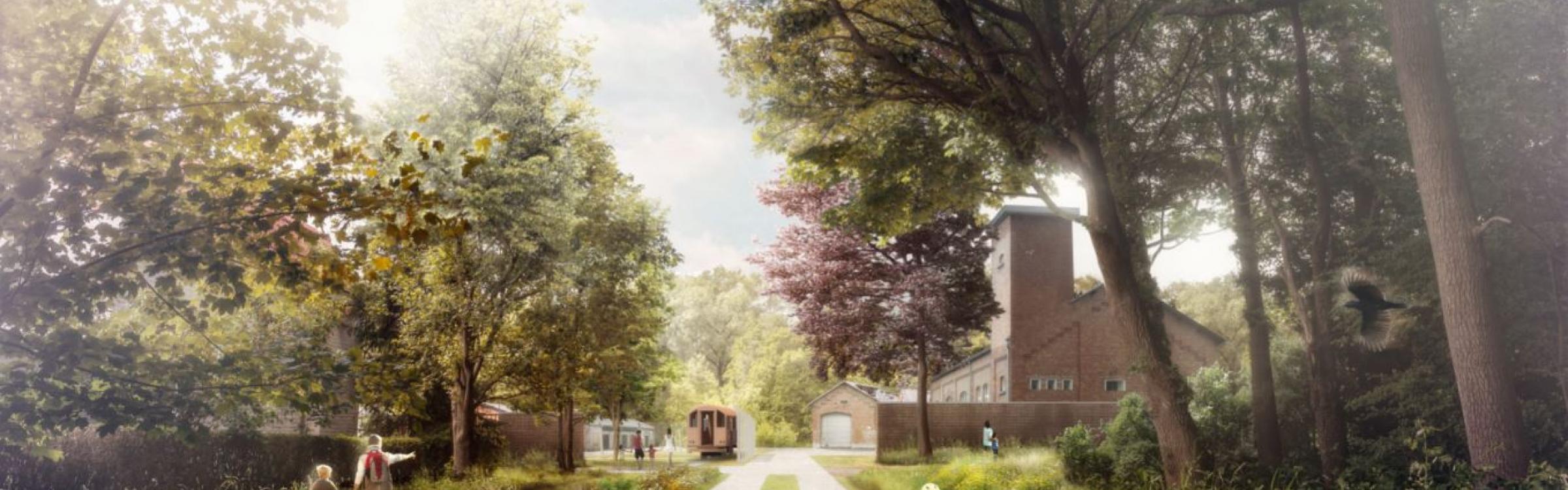 Een foto van hoe de Vloethemveldzate er in de toekomst moet uitzien.