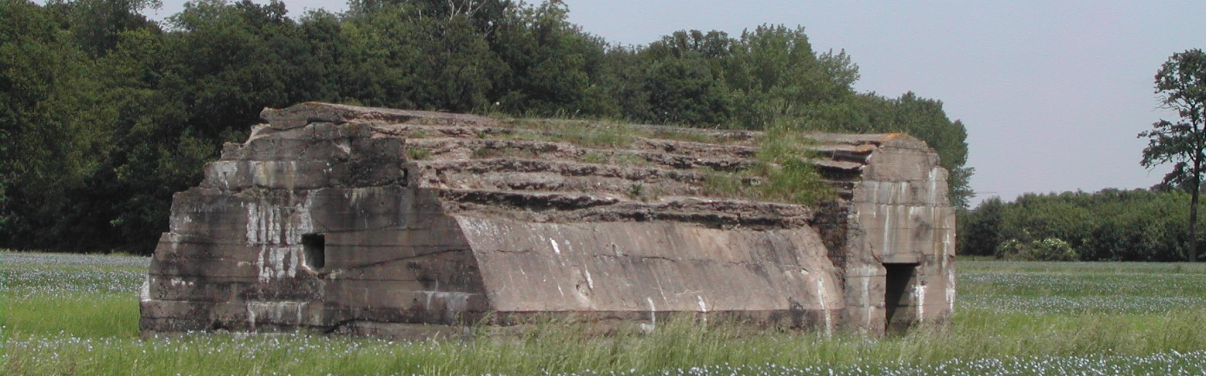 Een bunker uit de eerste wereldoorlog in Zedelgem.