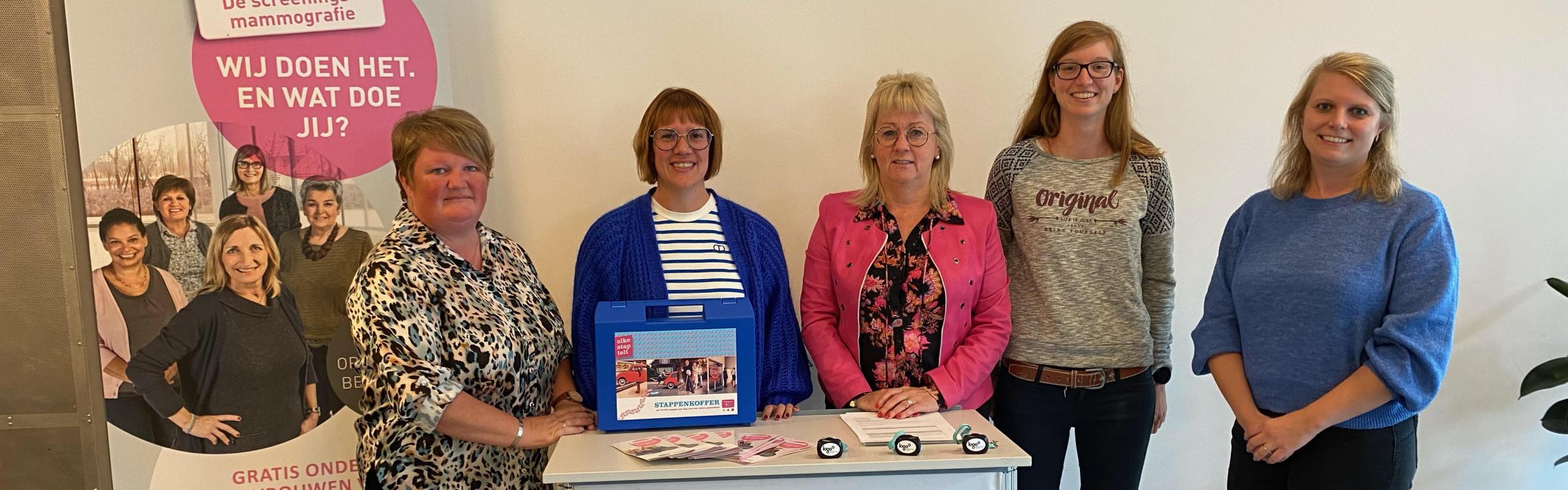 Burgemeest Annick Vermeulen samen met de organisatie SAMEN VOOR MEER VEERKRACHT