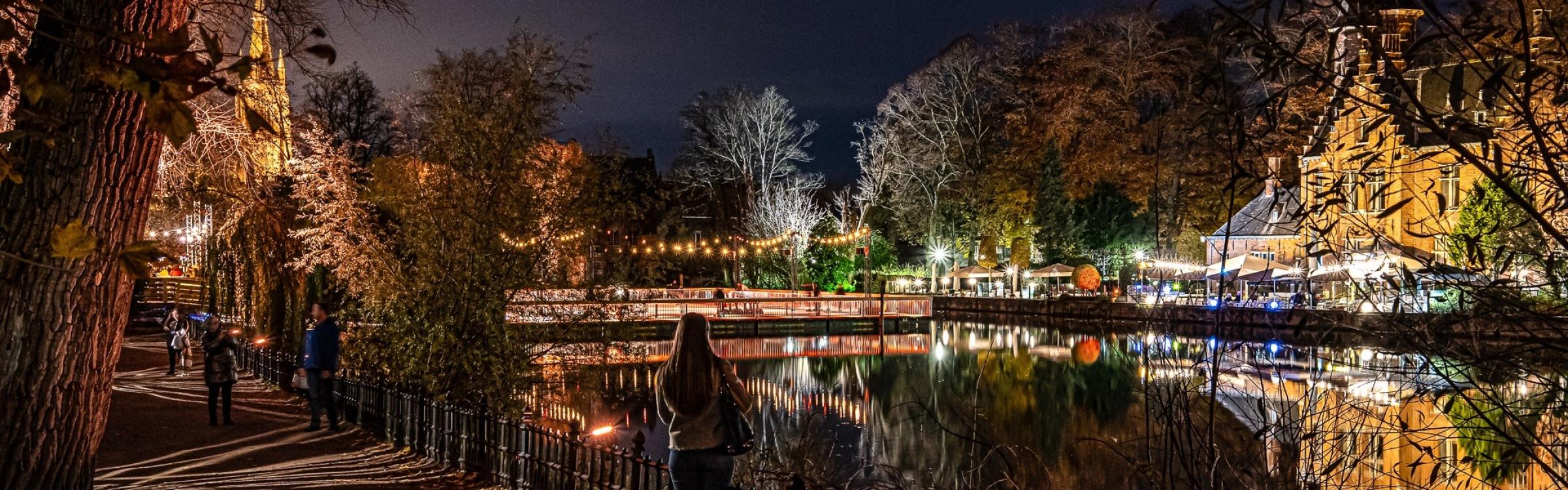 Een foto van Brugge tijdens een vorige editie van Wintergloed.