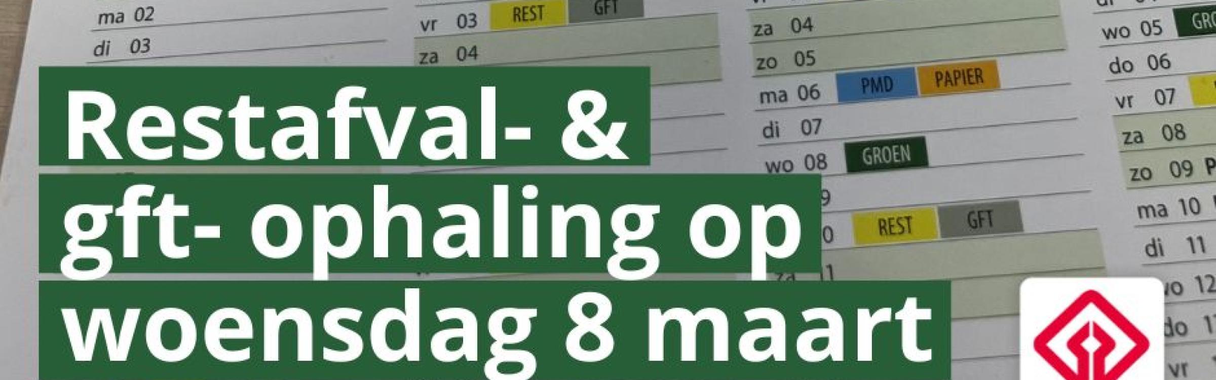 Afvalkalender van de gemeente Zedelgem.