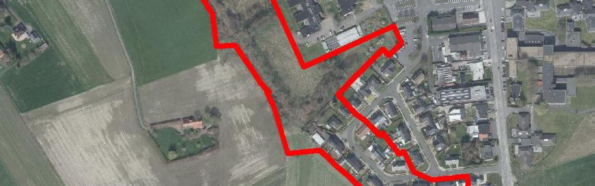 Plan over de wegenwerken in de Sint-Aarnoutstraat.