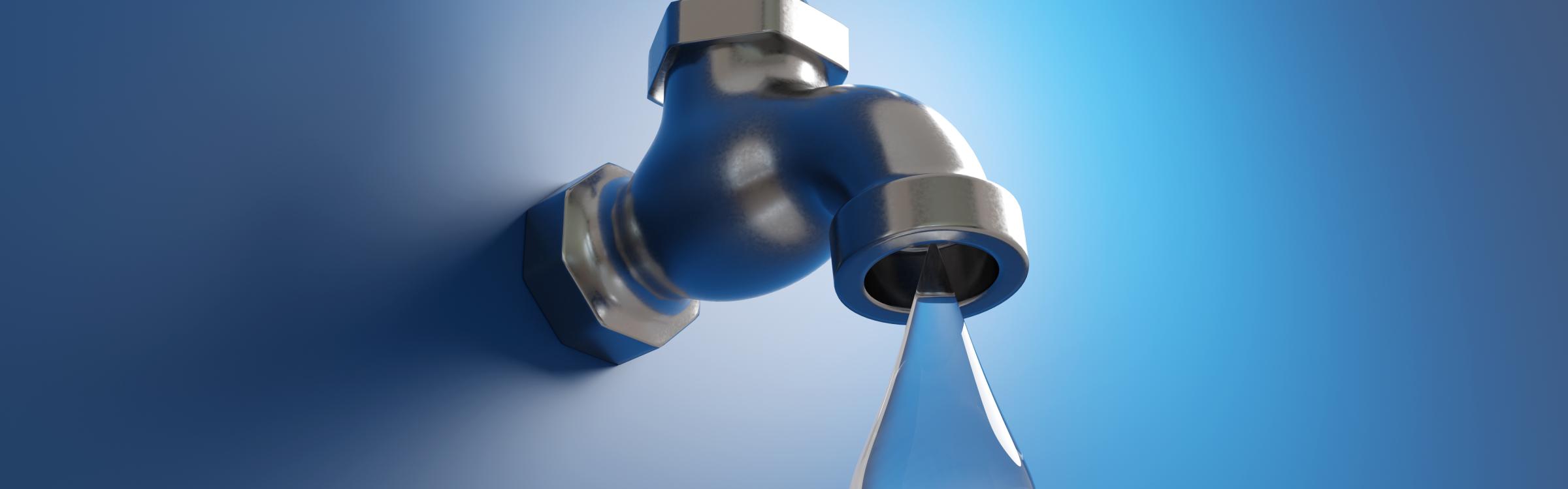 Kraan die water lekt.