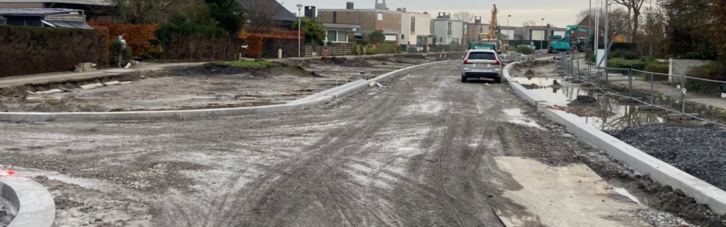 Werken in de Groenestraat.