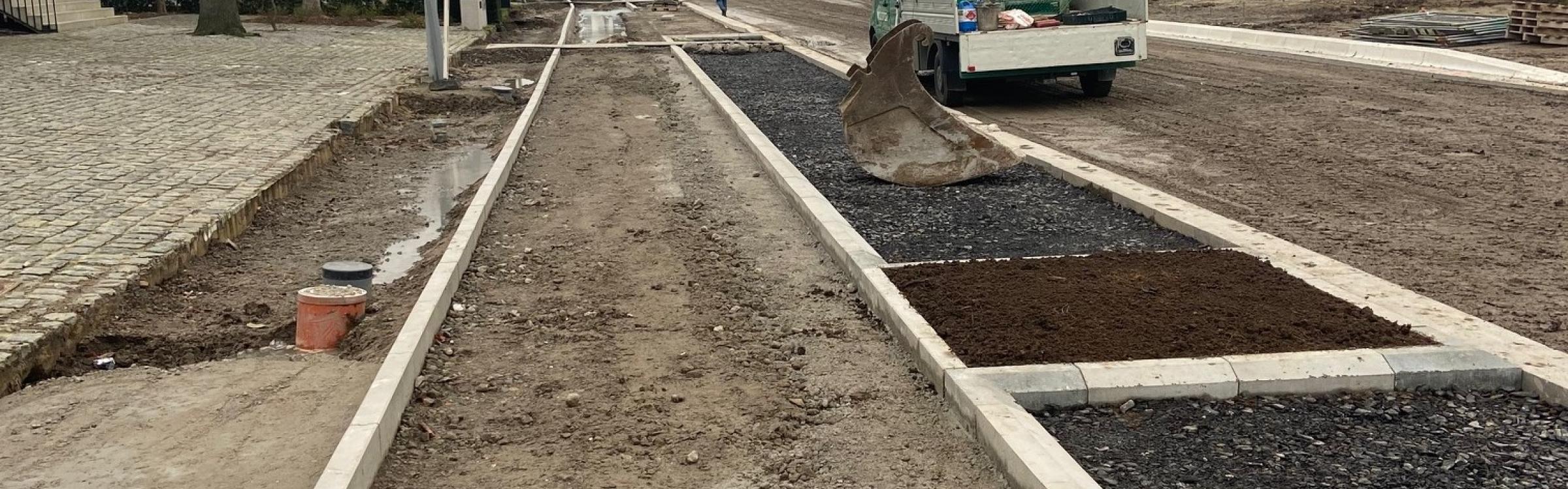 Werken in de Groenestraat.