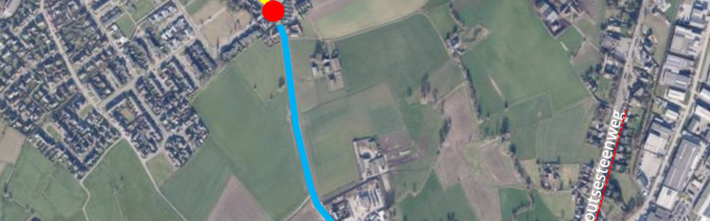 Plan over de wegenwerken in de Groenestraat.