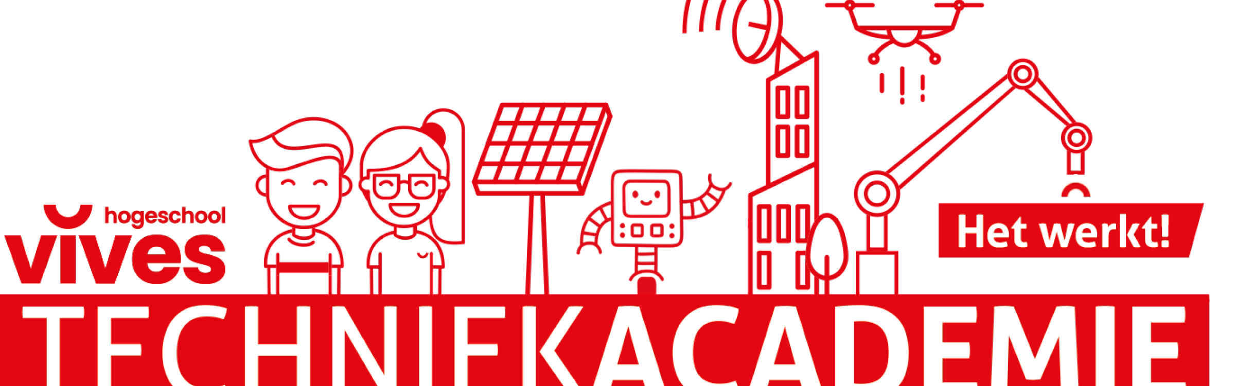 Logo Techniekacademie van Hogeschool Vives - het werkt!