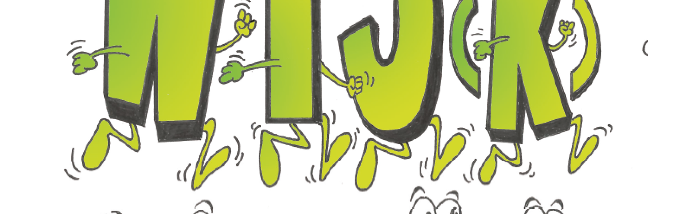 Groengeel logo met tekst wij(k)lopen
