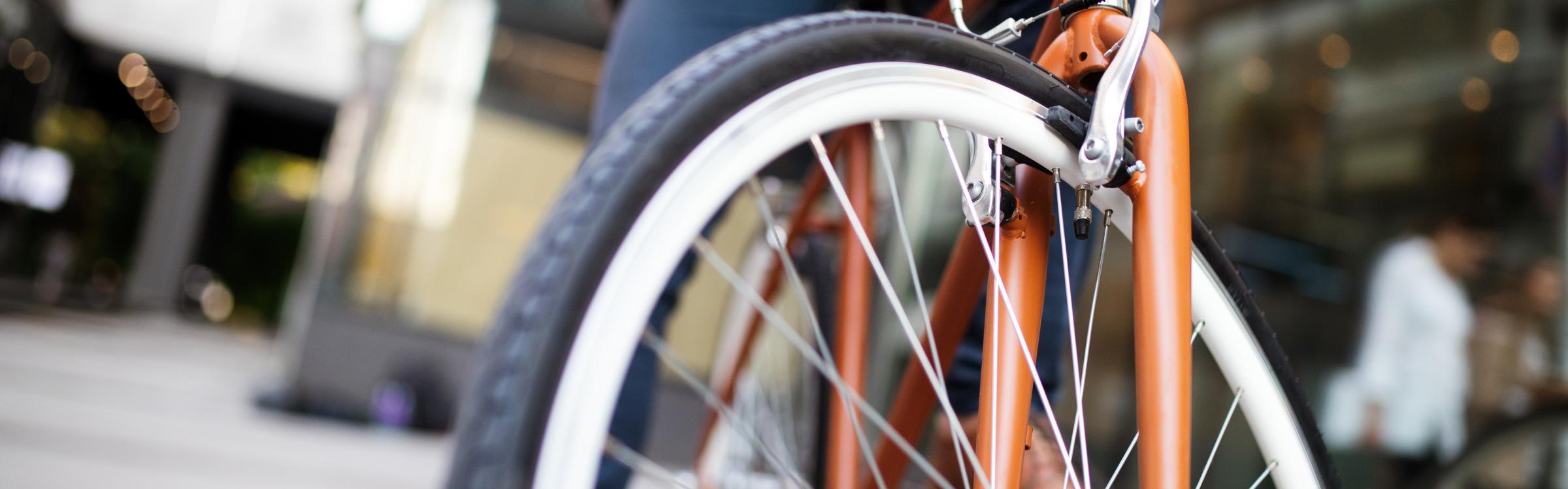 Persoon op fiets