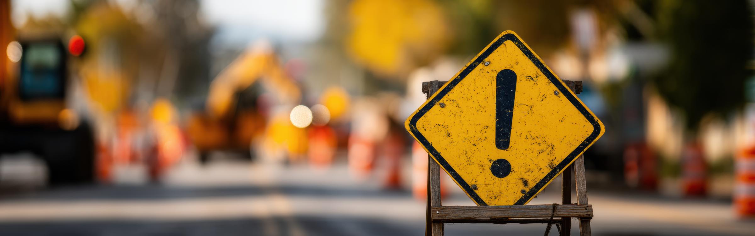 signaleerbord verkeershinder
