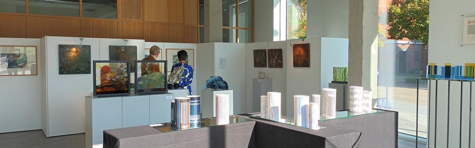 voorbeeld opstelling van een tentoonstellingsruimte