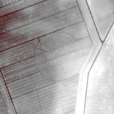 LIDAR II-beeld waarop het labyrint is te zien 